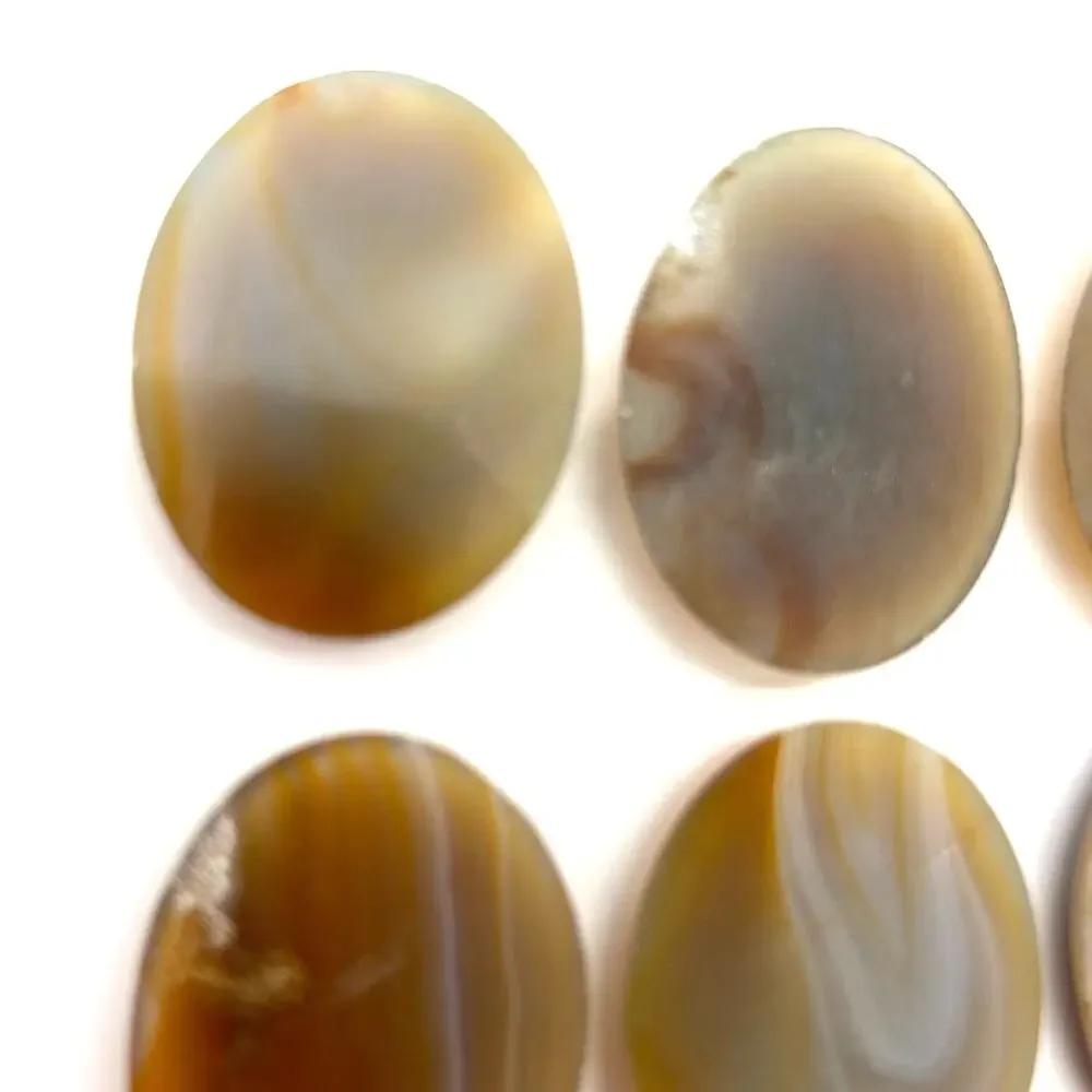 Asssorted Agate Cabochons For Jewely‎ Making Lot of 21